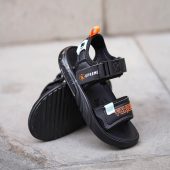 خرید صندل تک چسب Kadier 6012 مشکی-نارنجی درجه یک