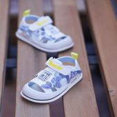 خرید صندل چريکی سفید-آبی Fashion A117S KK