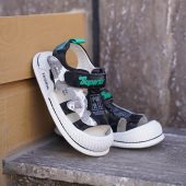 خرید صندل چريکی Fashion A117S KK مشکی-طوسی