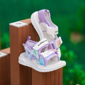 خرید صندل هولوگرام Kids F-2406 بنفش درجه یک