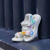 خرید صندل هولوگرام Kids F-2406 سفید