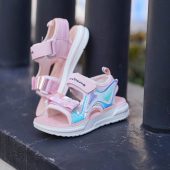 خرید صندل هولوگرام Kids F-2406 صورتی