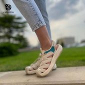 صندل هامتو کرم-فیروزه‌ای