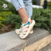 صندل هامتو کرم-فیروزه‌ای اورجینال