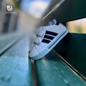 خرید ونس سه خط آديداس نيکی سفید
