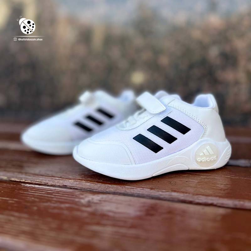 sPORT-SHOES (2) خرید کفش بافت سه خط آديداس نيکی سفید-مشکی