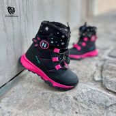 خرید نیم بوت N 014 Ndrops مشکی-سرخابی