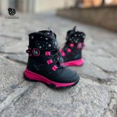 نیم بوت N 014 Ndrops مشکی-سرخابی