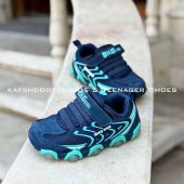 خرید کفش اسپرت چراغدار ZYQ25628 BKG آبی-فیروزه ای
