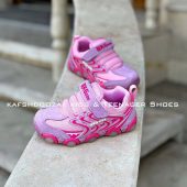 کفش اسپرت چراغدار ZYQ25628 BKG صورتی - Image 2