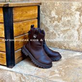 خرید نیم بوت چرم Miu علی اسپرت قهوه ای