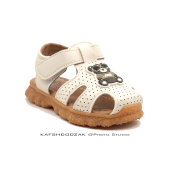 صندل تابستانی بچگانه طرح خرسی بسیار نرم کرم | برند K.Shoes-K6885 | وارداتی - Image 2
