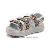 صندل پسرانه طرح چریکی مناسب پیاده‌روی طوسی |برند Lucky Kids-7466B | وارداتی - Image 3