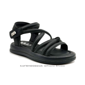صندل تابستانه مجلسی دخترانه مشکی طرح میو بندی AS-21753 - Image 3