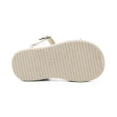 صندل تابستانه مجلسی دخترانه کرم طرح شنل AS-21834 - Image 4