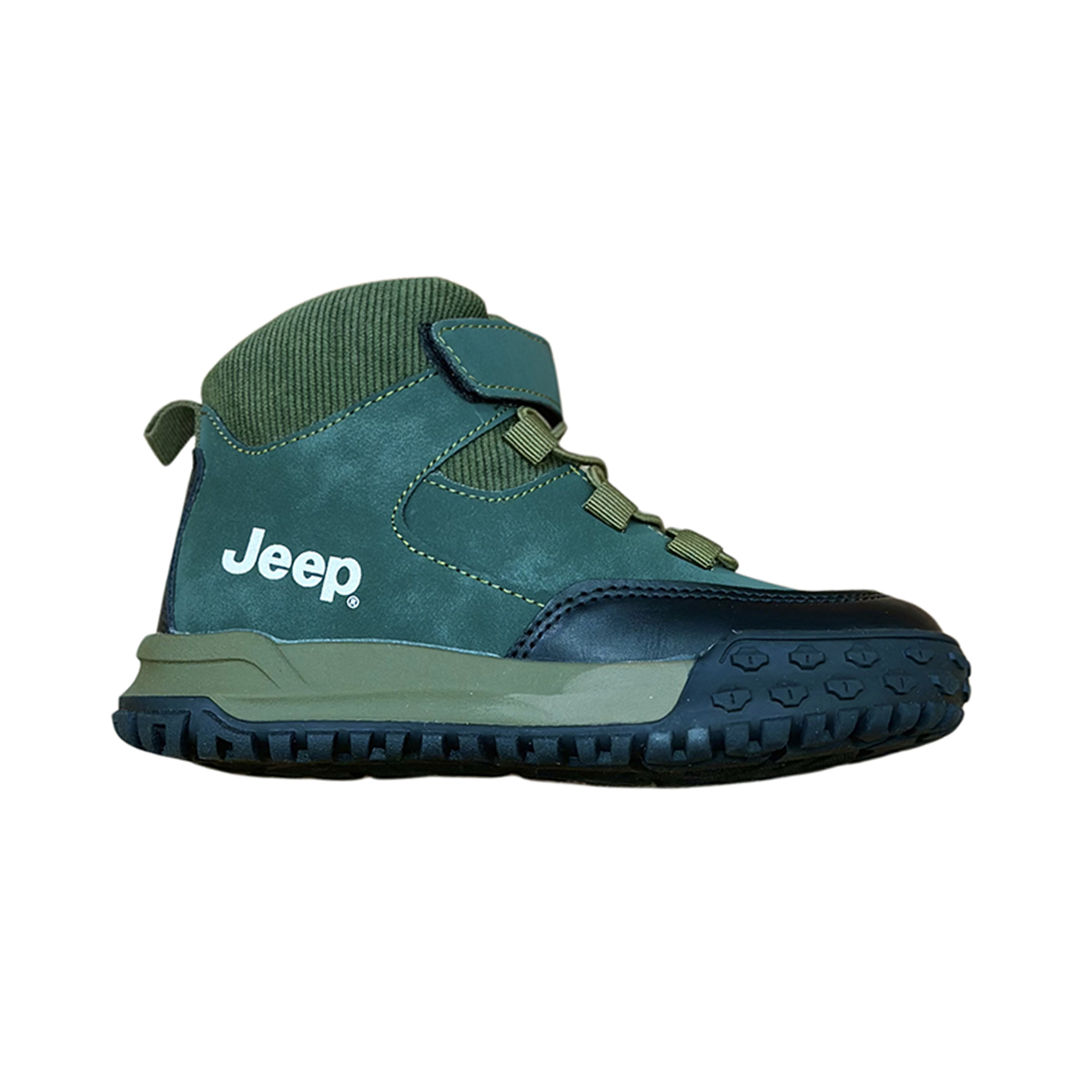 Jeep-DQ262-sabz-1 نیم ساق با کیفیت بچگانه مدل Dq262-1 برند Jeep - رنگ سبز - تصویر 1