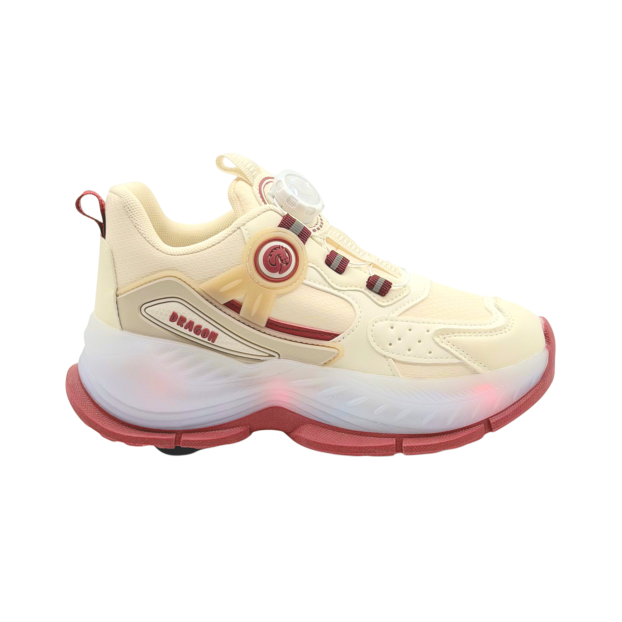 Skate-Shoes-Kaka-Cream-Front کفش اسکیت چرخدار رنگ کرم برند KK Shoes | مدل Sk20-3 - تصویر 1