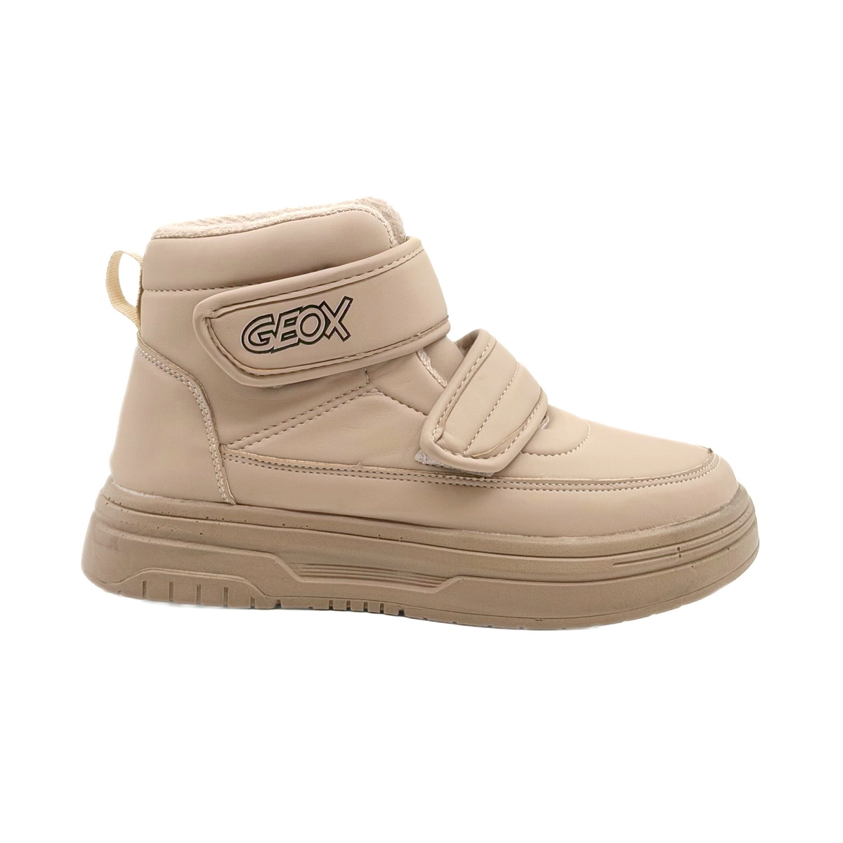 nimbut- sport-girl and boy-chilek-kerem-1 کفش نیم بوت شیک طرح Geox رنگ کرم - تصویر 1